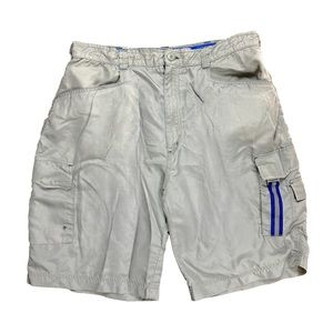 Vintage 90s Anchor Blue Brand Tan Streetwear Cargo Shorts Size 40